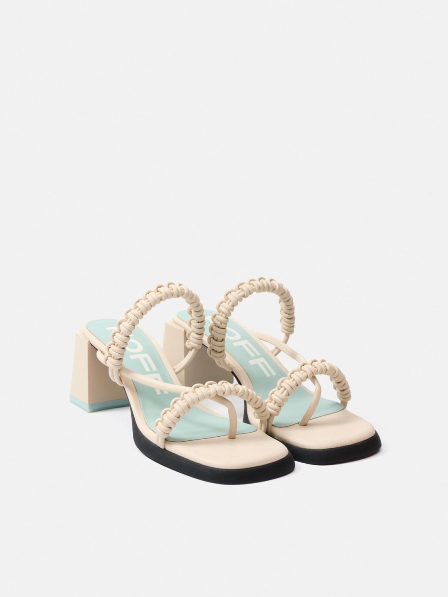 HOFF Mid-Heel Sandal Monaco Off White | Sandalen