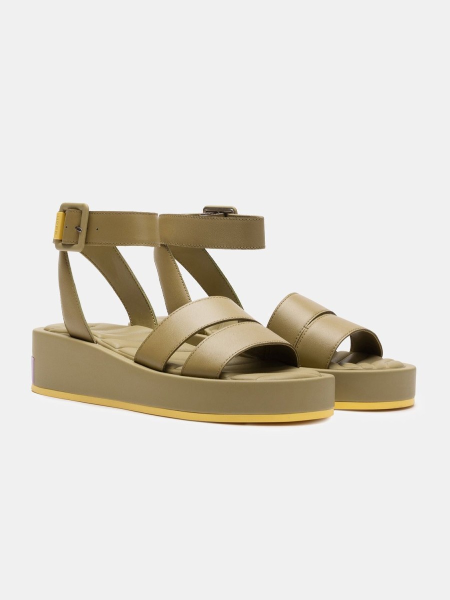 HOFF Sandal Strips Town Khaki | Sandalen