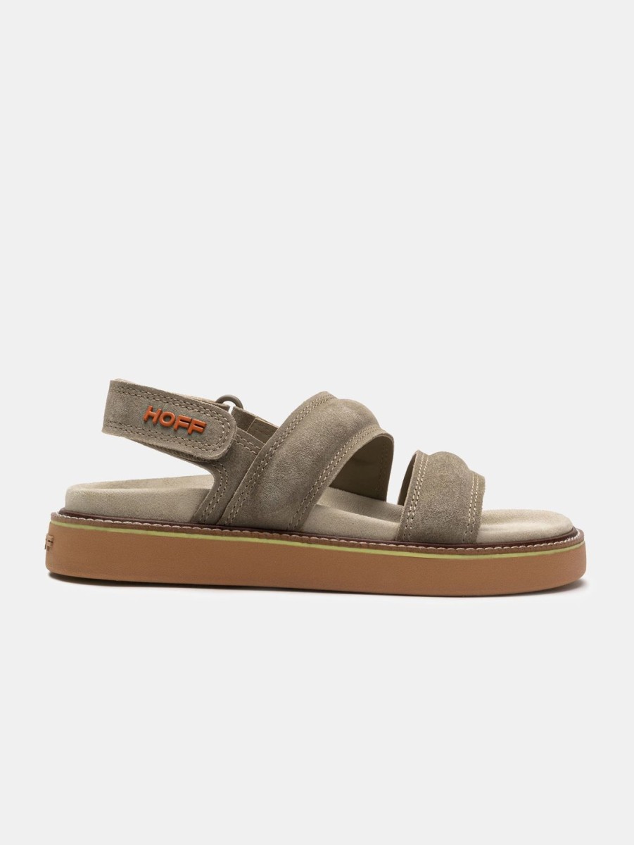 HOFF Sandal Leather Road Road Khaki | Sandalen