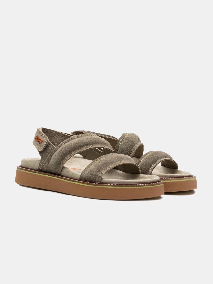 HOFF Sandal Leather Road Road Khaki | Sandalen